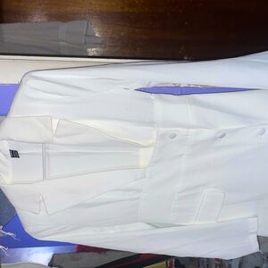 White Formal low Cut Blazer Like Dress Size Small BRAND NEW NEVER WORN!! SHEIN
